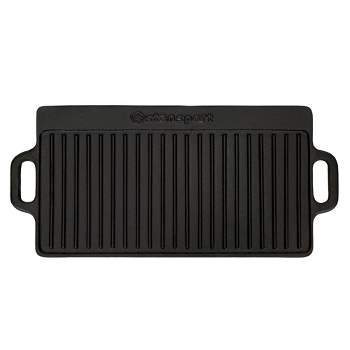 Stansport Pre-Seasoned Cast Iron Griddle with Reversible Cooking Surface