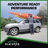 Elevate Outdoor T-Rack Kayak Roof Carrier Rack with 2 98" Safety Tie-Down Straps - 3 of 4