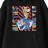 Tom & Jerry Besties Forever Long Sleeve Boys' Black Hooded Sweatshirt - 2 of 3