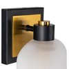 Artcraft Lighting Lyndon 1 - Light Vanity in  Black/Brushed Brass - 3 of 4