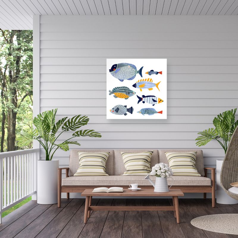 "Patterned Fish I" Outdoor Canvas, 5 of 8