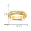 Black Bow Jewelry 3mm 14K Yellow, White, or Rose Gold Design Etched Standard Fit Band - 4 of 4