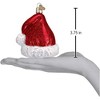 Old World Christmas Blown Glass Ornament for Christmas Tree, Santa Hat - 3 of 3