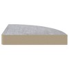 vidaXL Wall Corner Shelves 2 pcs Concrete Gray 9.8"x9.8"x1.4" MDF - 3 of 4
