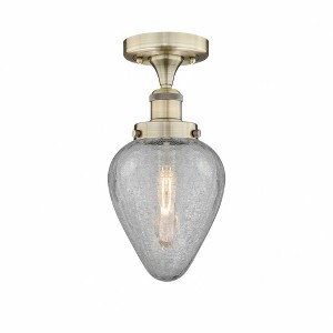 Geneseo - 1 Light Semi-Flush Mount In Industrial Style-9.75 Inches Tall and 6 Inches Wide - 1 of 1