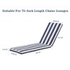 2PCS Set Outdoor Lounge Chair Cushion Replacement Patio Funiture Seat Cushion Chaise Lounge Cushion - 4 of 4