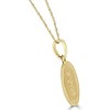 Pompeii3 14k White or Yellow Gold Gold St. Joseph Medal Pendant Necklace 14.5mm 1.6 Grams - 2 of 4