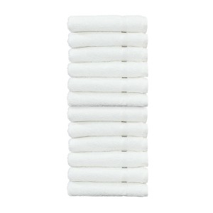 Linum Home Textiles 100% Turkish Cotton Denzi Washcloths (Set of 12) - 1 of 3