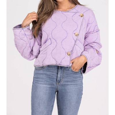 Women's Escaping Reality Quilted Cropped Jacket - Oli & Hali