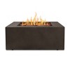 Baltic Square Natural Gas Fire Table - Brown - Real Flame - 2 of 4