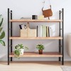 vidaXL Wall Shelf Light Brown 47.2 in.x19.7 in.x(0.8 in.-1.6 in.) Treated Solid Wood Oak - 2 of 4