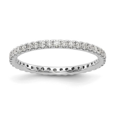 Black Bow Jewelry 1.8mm 14K Gold U Shared Prong 1/2ctw Lab Created Diamond Eternity Band