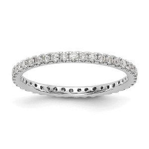 Black Bow Jewelry 1.8mm 14K Gold U Shared Prong 1/2 Ctw Diamond Eternity Band - 1 of 4