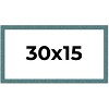 PosterPalooza | Panoramic Simple Blue Picture Frame - UV Acrylic, Foam Board Backing, Hanging Hardware - 2 of 4