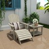 WestinTrends Tuscany HIPS¬¨‚Ä†Outdoor¬¨‚Ä†Patio¬¨‚Ä†Folding¬¨‚Ä†Adirondack¬¨‚Ä†Chair with Ottoman and Side Table (3-Piece) - 2 of 4