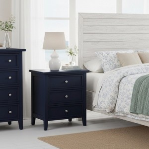 GDFStudio Fatima Mid-Century Modern 22.75" 3-Drawer Nightstand - 1 of 4