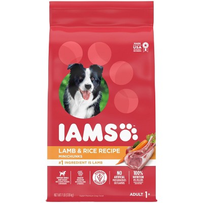 Iams Adult Lamb Minichunks Dry Dog Food - 7lbs
