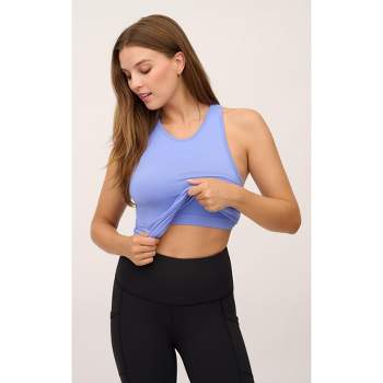 Yogalicious Nude Tech Tank with Built In Bra