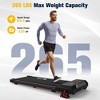 REDLIRO Incline Walking Pad Under Desk Treadmill Portable with Remote 265LBS 2.25HP Workout Fitness, Black - 3 of 4