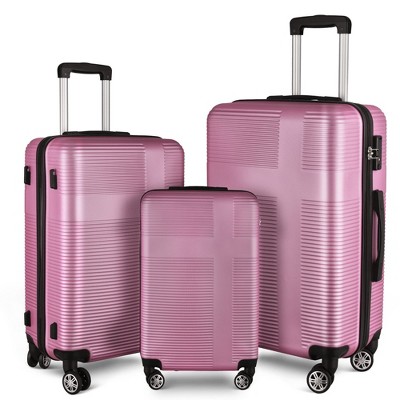 Carry On Luggage with Wheels, ABS 3 Pieces 20"/24"/28" TSA Lock Hardside Expandable Spinner Luggages Lightweight Rolling Suitcase for Travel