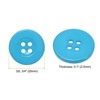 Unique Bargains Resin Craft DIY Round Flat 4-Hole Replacement Sewing Buttons 10 Pcs - 2 of 4
