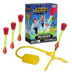 Stomp Rocket Ultra High Flying Foam Tipped Rockets with Launch Pad