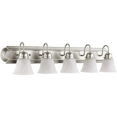 Quorum Lighting 5 - Light Vanity in  Satin Nickel