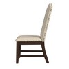 HomePop Set of 2 Scalloped Back Dining Chairs Beige: Upholstered, Plywood Frame, Spot Clean, Polyester - 3 of 4