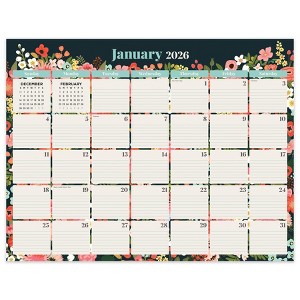 TF Publishing 22.5"x17.5" 2026 Bountiful Blooms Large Desk Pad Monthly Blotter Calendar - 1 of 4