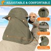 SUN CUBE Fishing Sun Hat with Neck Flap for Men UV Protection Cover Outdoor Bucket Cap with Face Covering for Hiking Running - 4 of 4