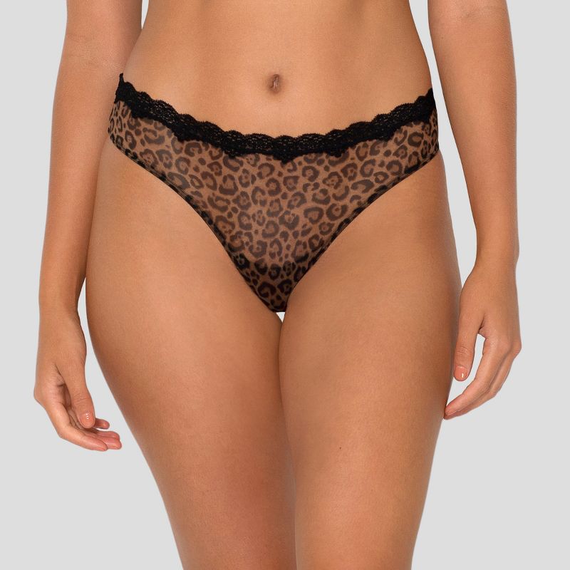 Smart & Sexy Lace Trim Thong Panty 4-Pack, 4 of 6