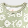 Toddlers' Adaptive Halloween Fleece Set - Cat & Jack™ Light Olive Green - 3 of 4