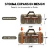 Waxed Canvas Duffle Bag - 50L Waterproof Weekender Overnight Travel Bag - 2 of 4