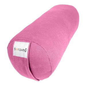 Sol Living Yoga Bolster Pillow with Removable Cover Rectangle - 1 of 4