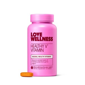 Love Wellness Healthy Vitamin for Vaginal Health and Candida Yeast - 30ct - 1 of 4