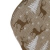 Northlight 20" Brown Reindeer Christmas Stocking with Faux Fur Cuff - 4 of 4