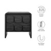 Modway Toscana 2-Drawer Nightstand - Mid-Century Modern Wood Bedside Table with Storage Drawers and Tapered Legs - 3 of 4