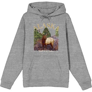 Adventure Society Alaska Long Sleeve Adult Hooded Sweatshirt - 1 of 2