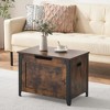 Storage Bench, 39.4" Retro Wooden Storage Chest with 2 Safety Hinges, Loads 300 lb, Easy Assembly, Storage Ottoman Bench - 4 of 4