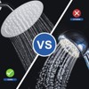 WOWOW 1-Spray Patterns with 1.8 GPM 8 in. Wall Mount Rain Fixed Shower Head in Brushed Nickel - 4 of 4