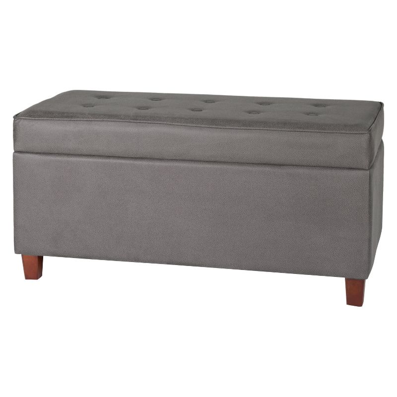Storage Bench Gray - HomePop, 2 of 11