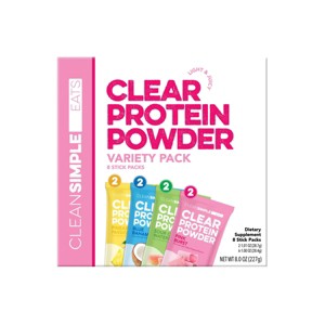 Clean Simple Eats Clear Protein Powder Variety Pack - 8.0oz/8ct : Target