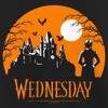 Girl's Wednesday Halloween Haunted House T-Shirt - 2 of 4
