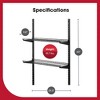 Rubbermaid 2024658 Large Upright Utility Shed Storage Unit Shelving Kit System with Two 25 Pound Capacity Storage Shelves and Installation Hardware - 3 of 4