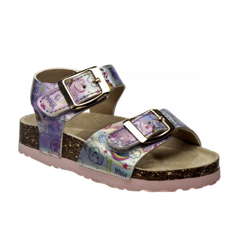 Laura Ashley Girls Footbed Toddler Buckle Sandals, 1 of 6
