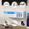 INFURNIC TV Stands and Consoles Gaming TV Stand Entertainment Center with Controller Hooks and Hidden Storage Cabinet, White, 44"*14"*5" - 3 of 4
