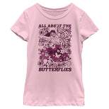 Girl's Encanto Mirabel All About the Butterflies Sketch T-Shirt