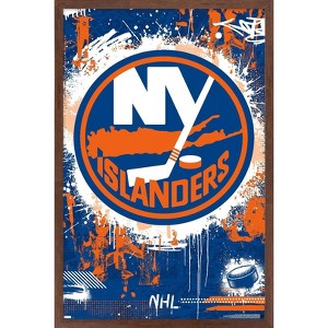 Trends International NHL New York Islanders - Maximalist Logo 23 Framed Wall Poster Prints - 1 of 4