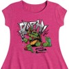 Girls' - Teenage Mutant Ninja Turtles - Raphael Going In Loud Fit & Flair Cap Sleeve Dress - 2 of 2