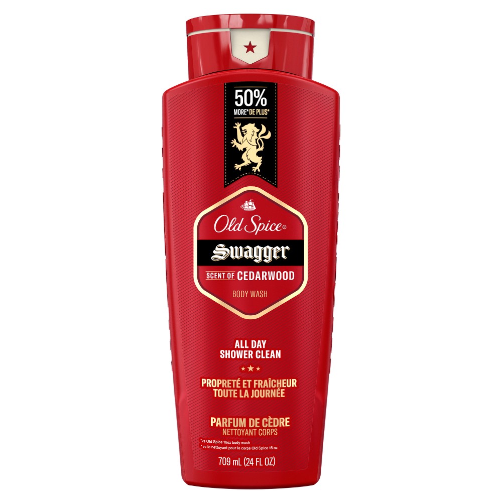 Photos - Shower Gel Old Spice Men's Swagger Scent of Confidence Body Wash - Cedar Scent - 24 f 